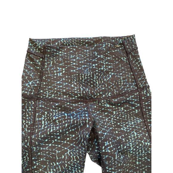 Lululemon Pure Practice Pant Leggings Samba Snake Kayak Blue Hero Blue 4 - Picture 10 of 17